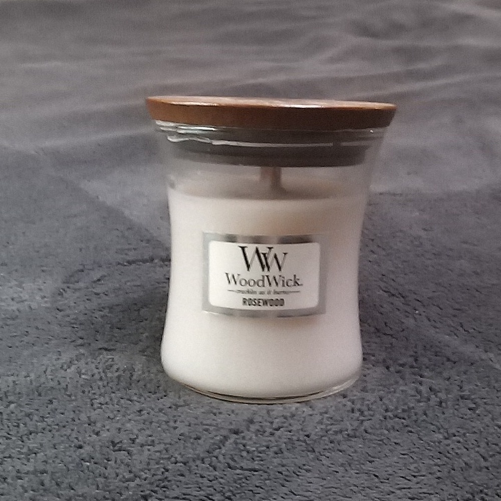 Rosewood Woodwick Mini 3oz Candle New